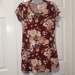Floral Pocket Tunic - Cool Melon